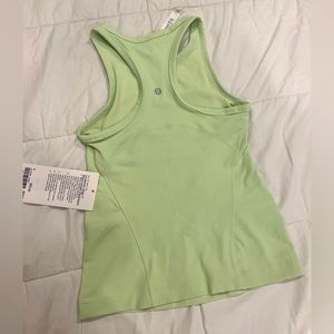 NWT lululemon align waist-length racerback kohlrabi green